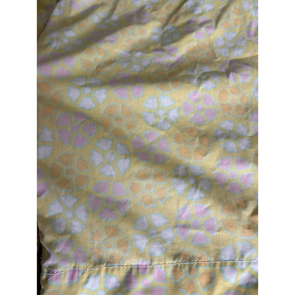 JP Stevens 42x 36‎ X2 Flower Power Standard Pillow Case Yellow Groovy 70s